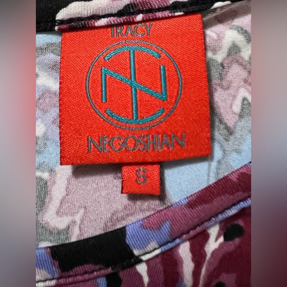 NWT TRACY NEGOSHIAN Danielle Watercolor Floral Dress. SIZE S - Picture 5 of 11